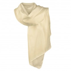 Beige silk scarf, 140 X 38 cm