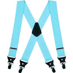 Blue men suspenders, double, 3.5 cm